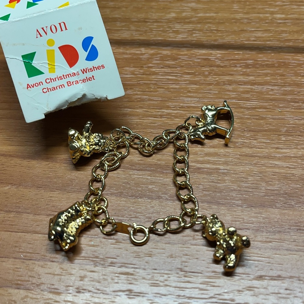 Avon Kids Gold Charm Bracelet